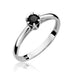 Inel Aur 14K W133 Diamant Negru 0.20ct