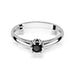 Inel Aur 14K W133 Diamant Negru 0.20ct