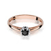 Inel Aur 14K W133 Diamant Negru 0.20ct