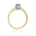 Inel Aur 14K W133 Diamant Negru 0.20ct