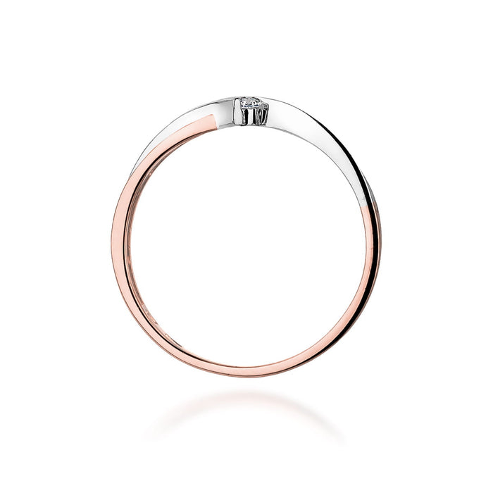 Inel Aur 14K cu Diamant Natural 0.04 ct