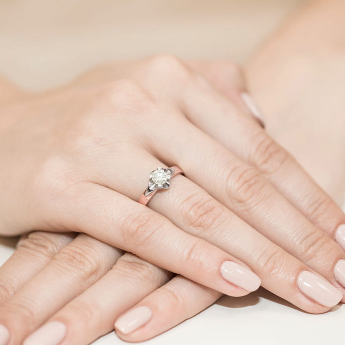 Inel Aur 14k cu Diamant Natural 0.50 ct