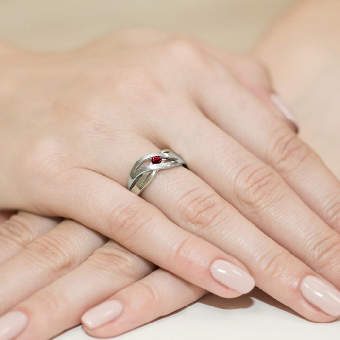 Inel Aur 14K W156 Rubin 0.15ct