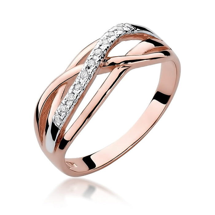 Inel Aur 14K cu Diamant Natural 0.10 ct