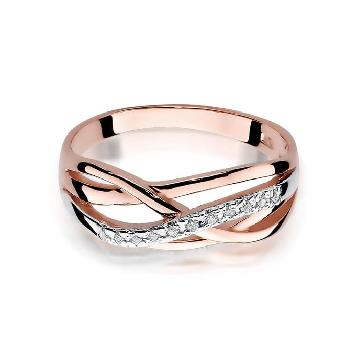 Inel Aur 14K cu Diamant Natural 0.10 ct