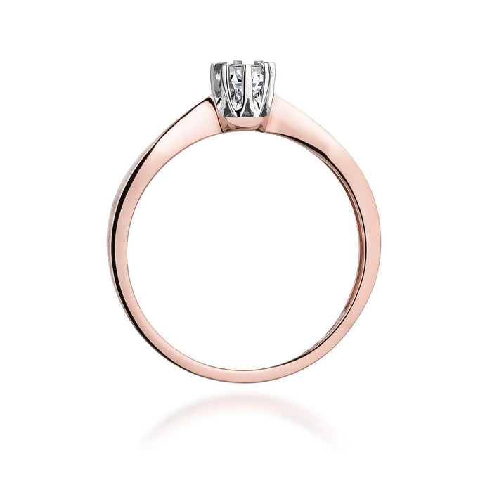 Inel Aur 14K cu Diamant Natural 0.15 ct