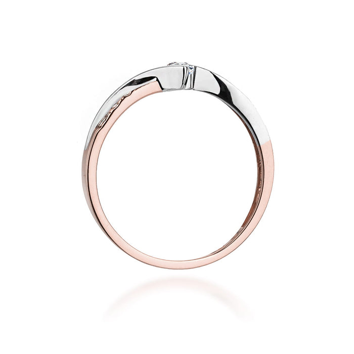 Inel Aur 14K cu Diamant Natural 0.16 ct