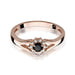 Inel Aur 14K W185 Diamant Negru 0.12ct