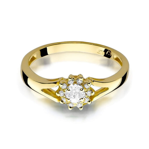 Inel Aur 14K W185 Diamant 0.10ct