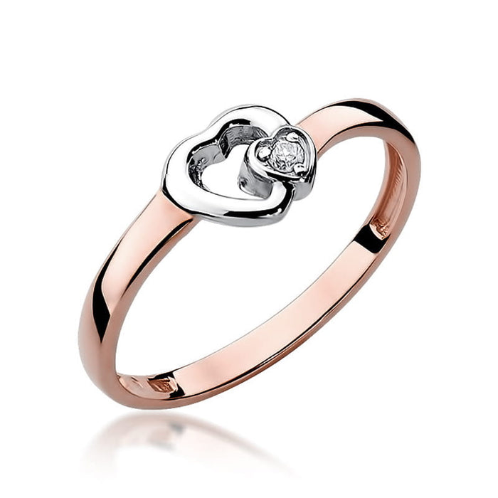 Inel Aur 14K cu Diamant Natural 0.02 ct