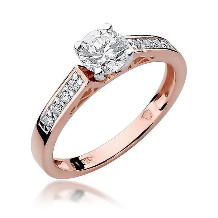 Inel Aur 14K cu Diamante Naturale 0.42 ct