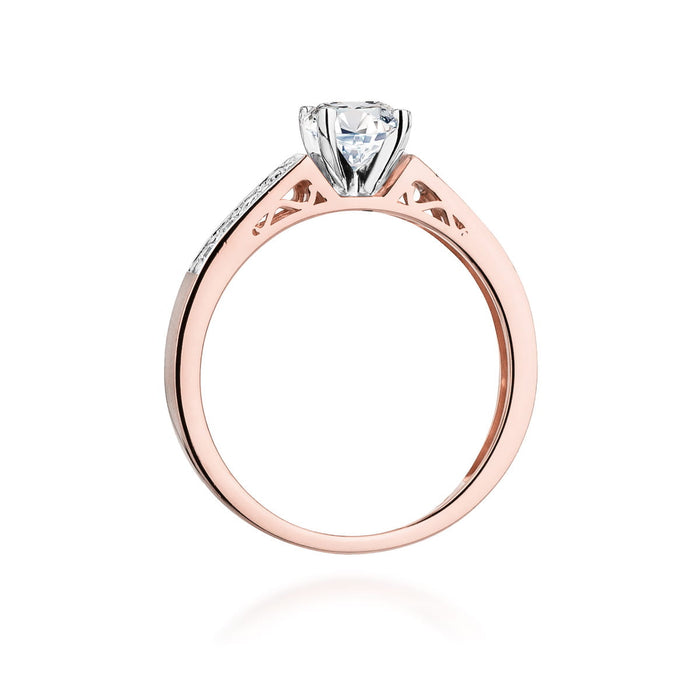 Inel Aur 14K cu Diamante Naturale 0.42 ct