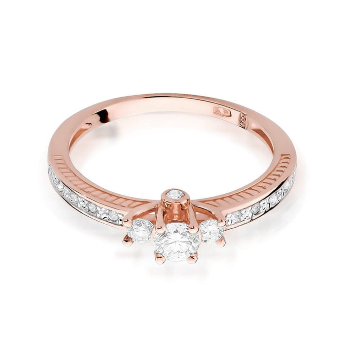 Inel Aur 14K cu Diamante Naturale 0.42 ct