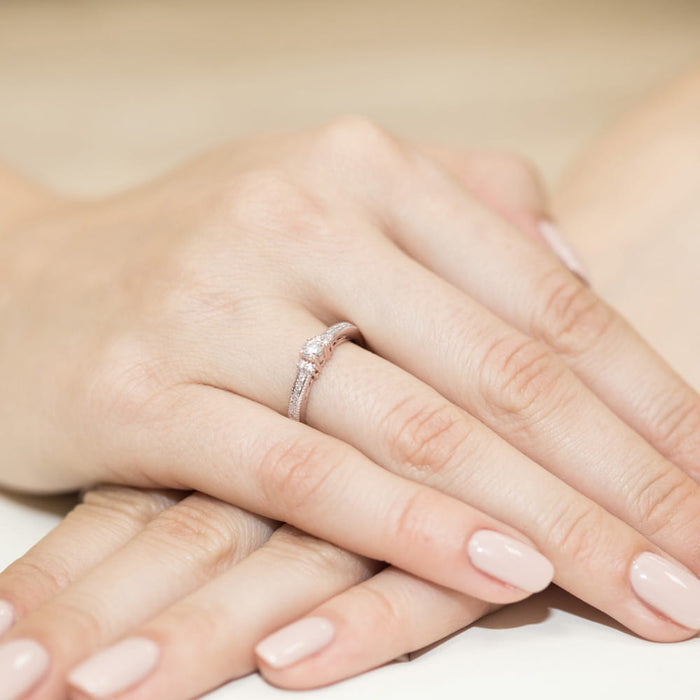 Inel Aur 14K cu Diamant Natural 0.24 ct