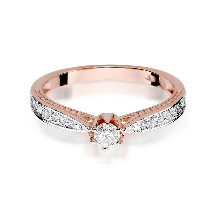 Inel Aur 14K cu Diamante Naturale 0.30 ct