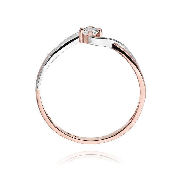 Inel Aur 14K cu Diamant Natural 0.10 ct