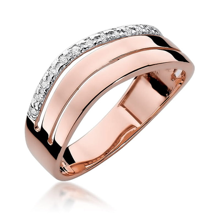 Inel Aur 14K cu Diamant Natural 0.09 ct