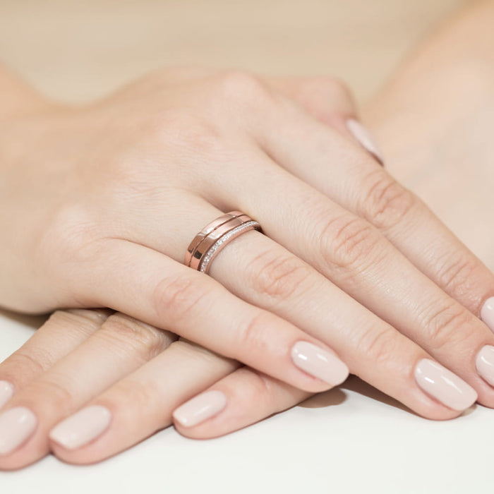 Inel Aur 14K cu Diamante Naturale 0.09 ct