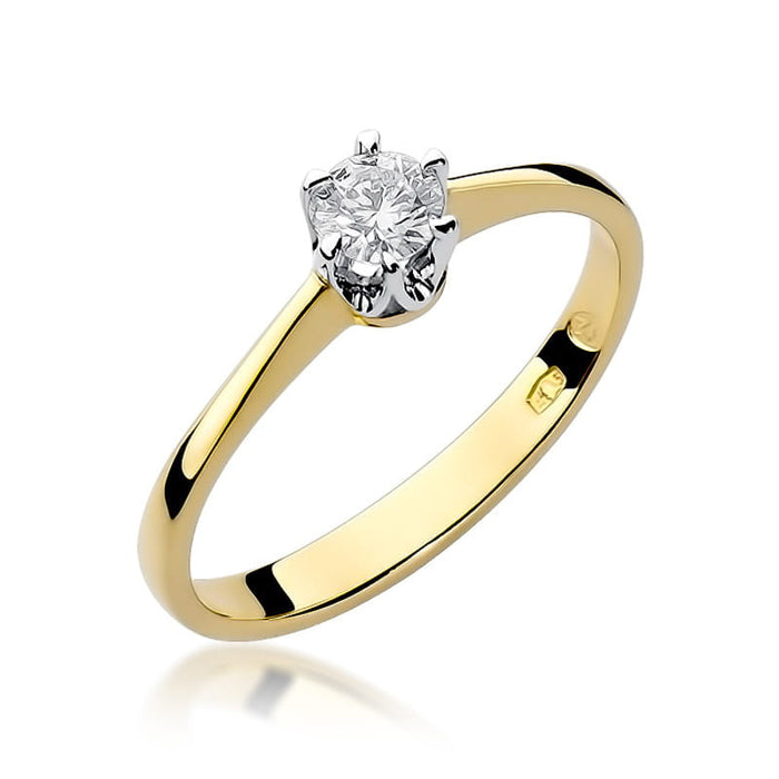 Inel Aur 14K cu Diamant Natural Natural 0.20 ct
