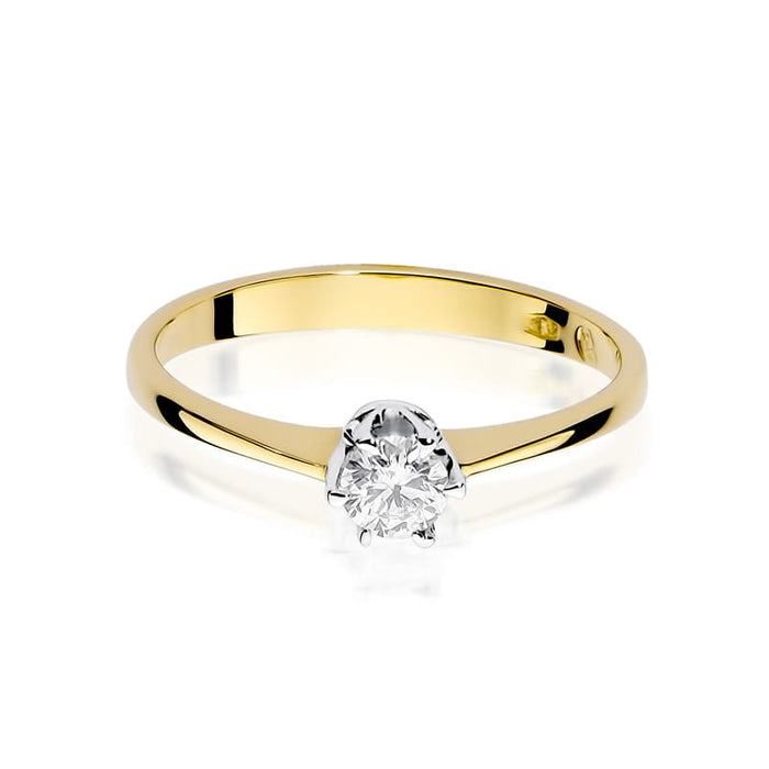 Inel Aur 14K cu Diamant Natural Natural 0.20 ct