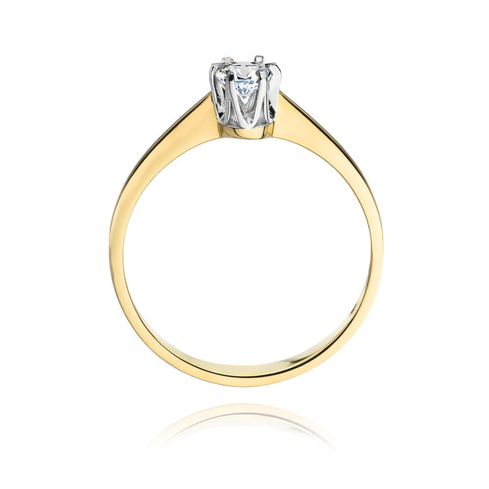 Inel Aur 14K cu Diamant Natural Natural 0.20 ct