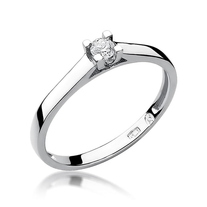 Inel Aur 14K cu Diamant Natural Natural 0.12 ct