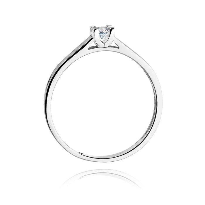 Inel Aur 14K cu Diamant Natural Natural 0.12 ct