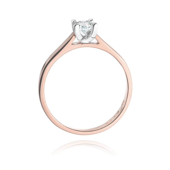 Inel Aur 14K cu Diamant Natural 0.25 ct