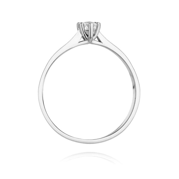 Inel Aur 14K cu Diamant Natural 0.15 ct