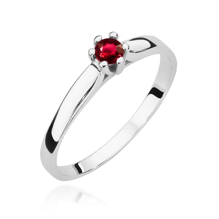 Inel Aur 14K W222 Rubin 0.15ct