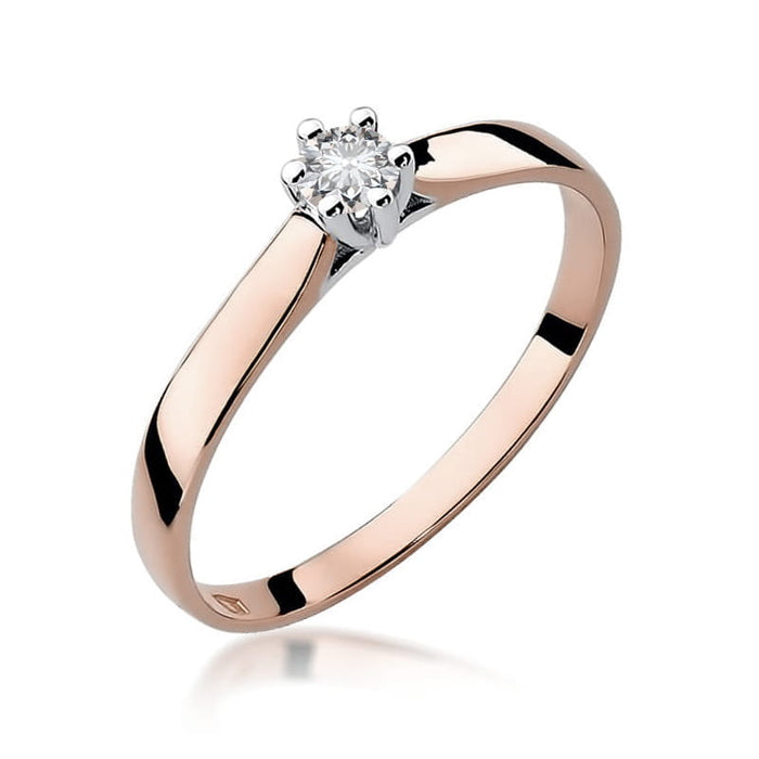 Inel Aur 14K W222 Diamant 0.12ct