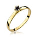 Inel Aur 14K W222 Diamant Negru 0.12ct