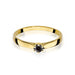 Inel Aur 14K W222 Diamant Negru 0.12ct