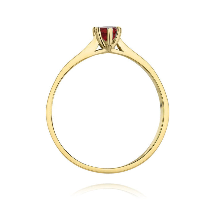 Inel Aur 14K W222 Rubin 0.15ct