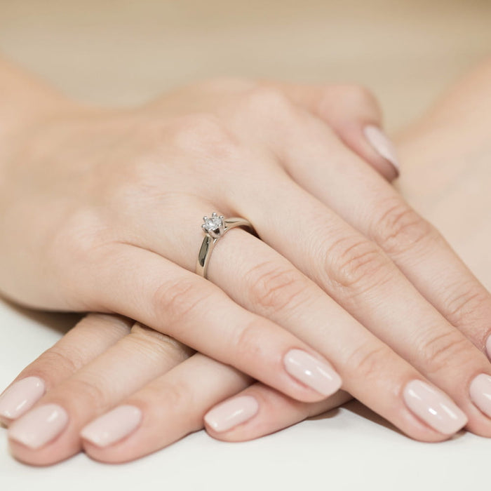 Inel Aur 14K cu Diamant Natural Natural 0.23 ct