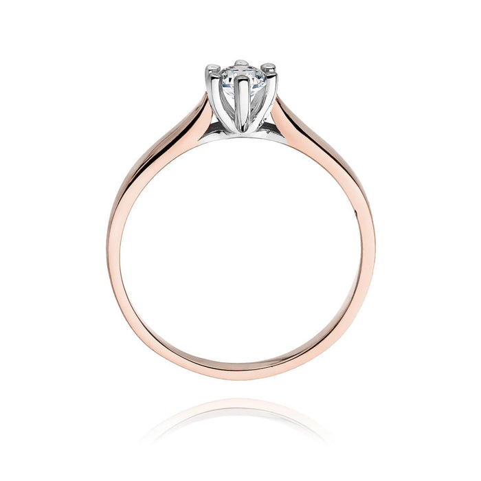 Inel Aur 14K cu Diamant Natural 0.25 ct