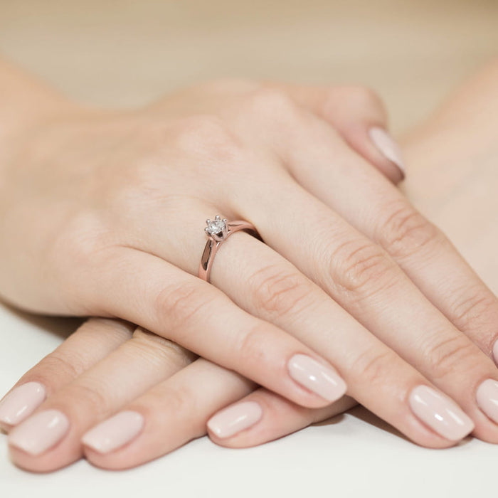 Inel Aur 14K cu Diamant Natural 0.25 ct