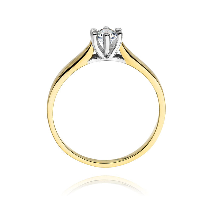 Inel Aur 14K cu Diamant Natural 0.25 ct