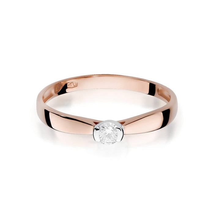 Inel Aur 14K cu Diamant Natural 0.08 ct