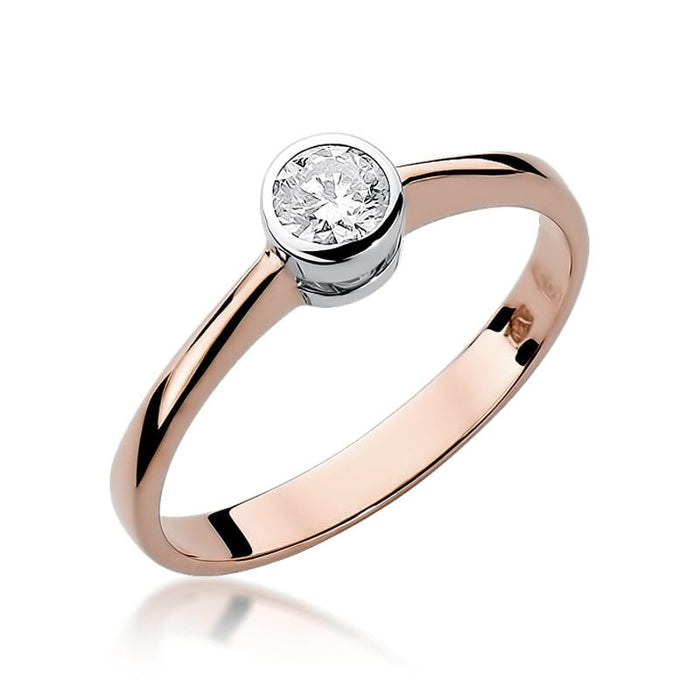 Inel Aur 14K cu Diamant Natural 0.30 ct