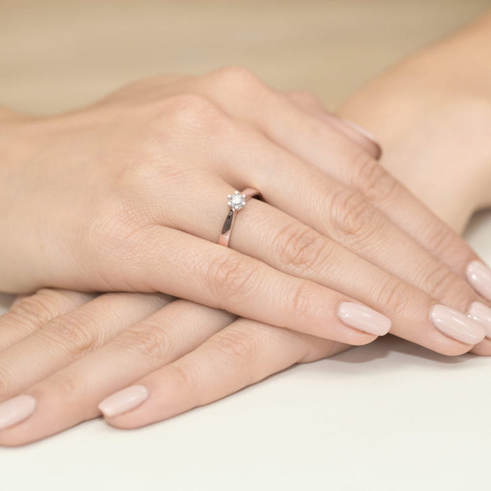 Inel Aur 14K cu Diamant Natural 0.30 ct