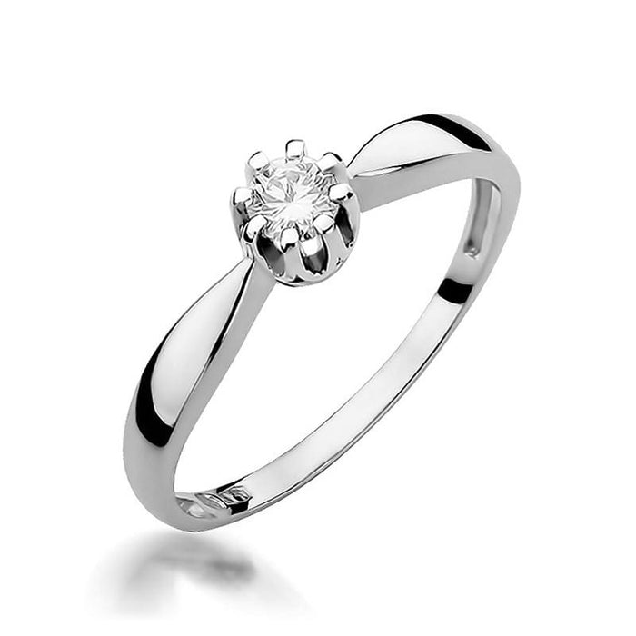 Inel Aur 14K W228 Diamant 0.20ct