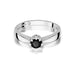 Inel Aur 14K W228 Diamant Negru 0.30ct