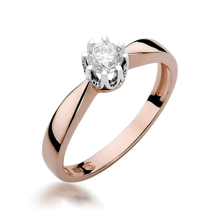 Inel Aur 14K W228 Diamant 0.25ct