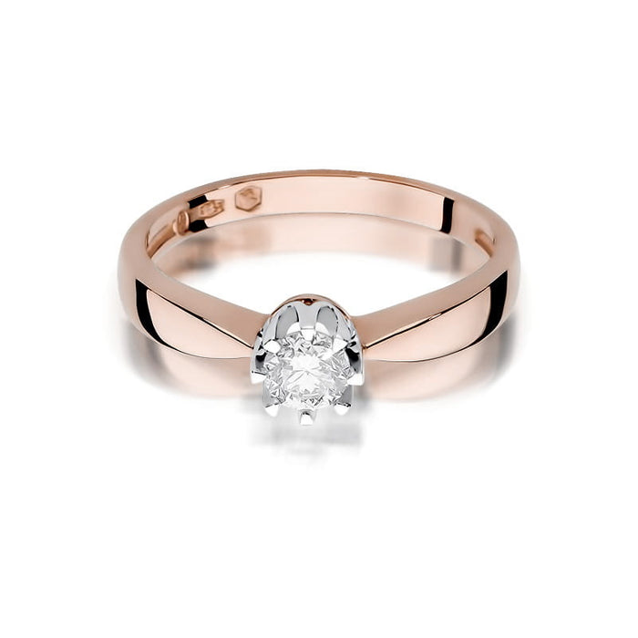 Inel Aur 14K W228 Diamant 0.25ct