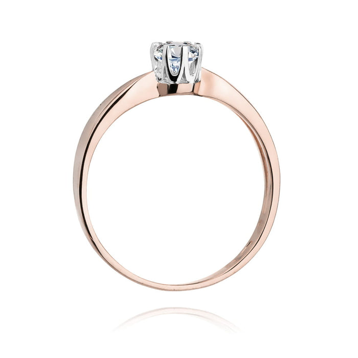 Inel Aur 14K W228 Diamant 0.25ct