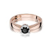 Inel Aur 14K W228 Diamant Negru 0.30ct