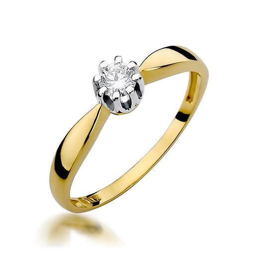 Inel Aur 14K W228 Diamant 0.20ct