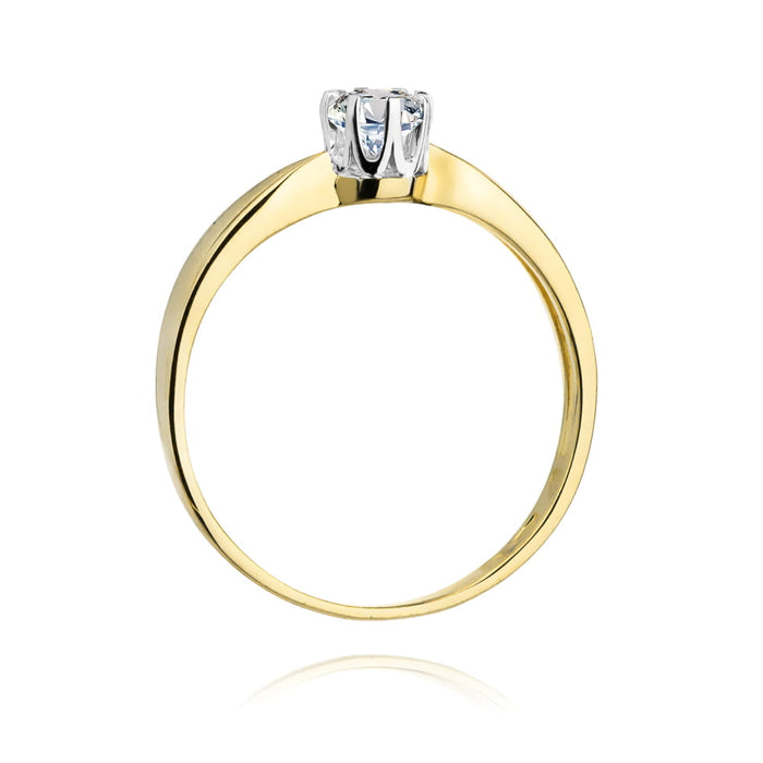Inel Aur 14K W228 Diamant 0.25ct
