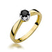 Inel Aur 14K W228 Diamant Negru 0.30ct